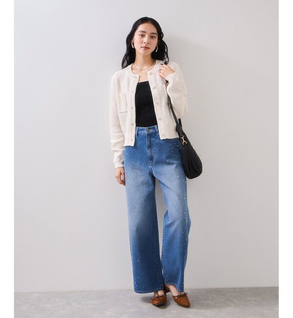 VIS「くるみ釦ニットカーディガン」|カーディガン|