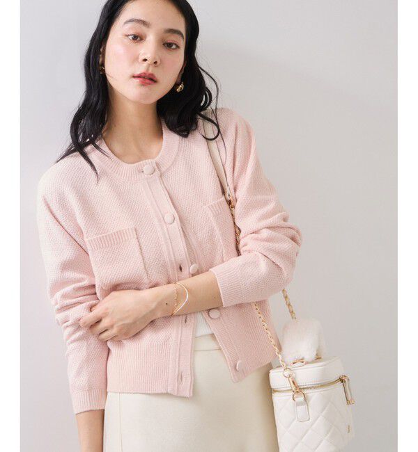 VIS「くるみ釦ニットカーディガン」|カーディガン|