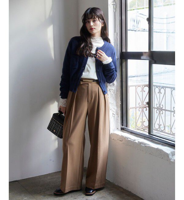 VIS「くるみ釦ニットカーディガン」|カーディガン|