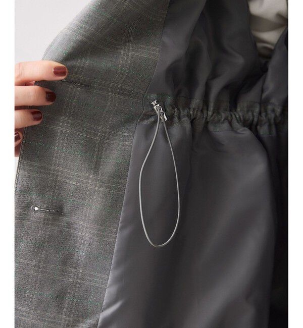 VIS「チェックアソートウエストドロストジャケット」|テーラードジャケット|