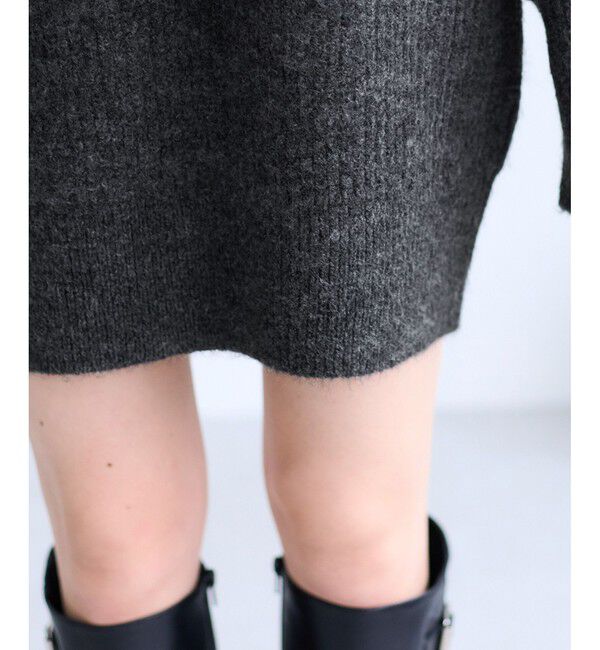 VIS「肩リボンミニ丈ニットワンピース/2WAY」|ワンピース|