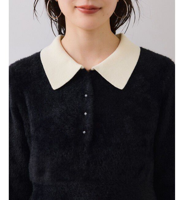 VIS「ペプラムデザインシャギーニット」|ニット・セーター|