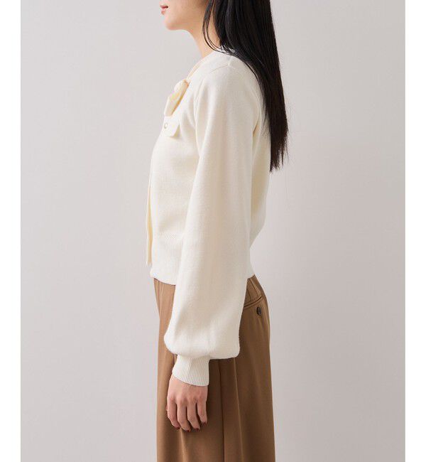 VIS「ニットリボン付きプルオーバー」|ニット・セーター|