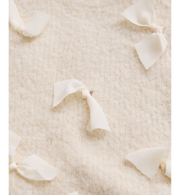 VIS「【WEB限定】ゆるっとボリュームリボンモチーフニット」|ニット・セーター|