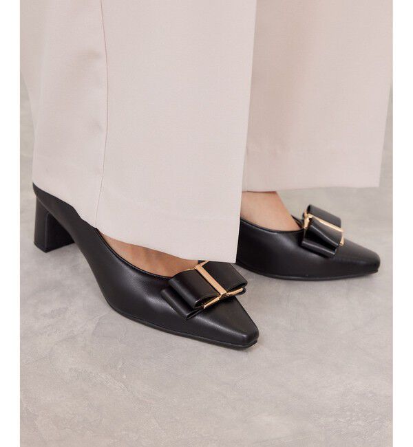 VIS「ハートカットリボンパンプス」|パンプス|