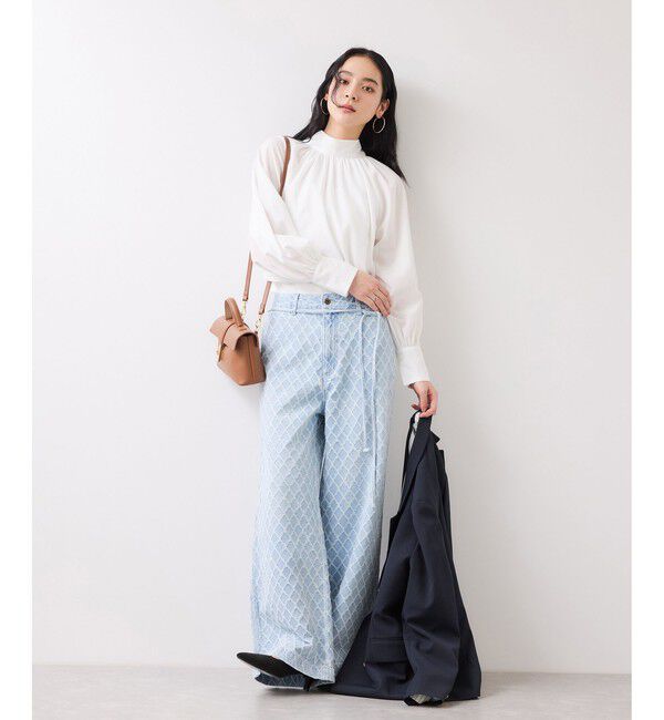 VIS「前後2WAYボリュームボウタイブラウス/イージーケア」|シャツ・ブラウス|