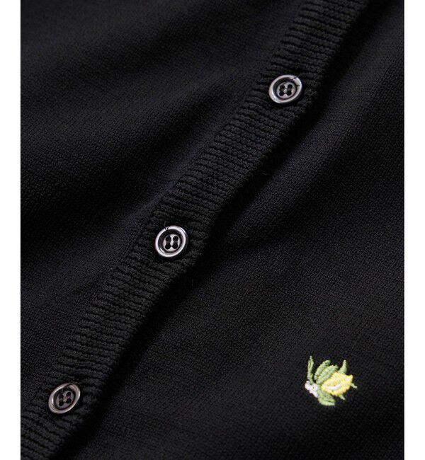 VIS「【WEB限定】フルーツ刺しゅうクルーネックカーディガン」|カーディガン|