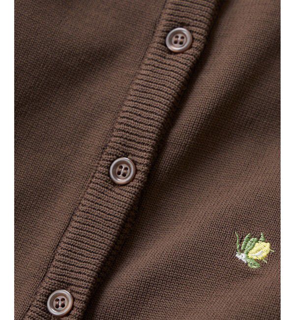 VIS「【WEB限定】フルーツ刺しゅうクルーネックカーディガン」|カーディガン|