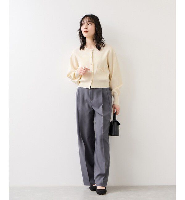 VIS「パールボタンカーディガン」|カーディガン|