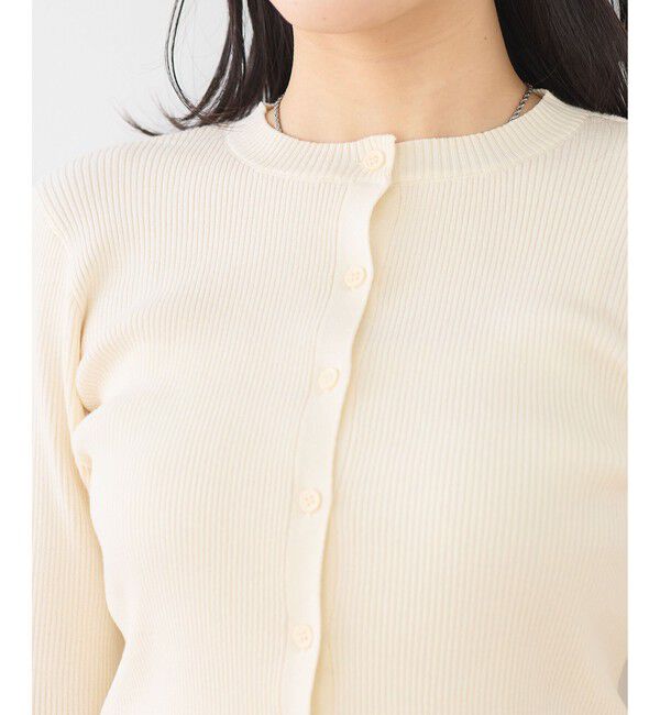 VIS「【WEB限定】袖フレア配色レイヤードカーディガン」|カーディガン|