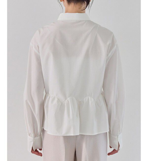 VIS「ウエーブヘムペプラムシャツ」|シャツ・ブラウス|