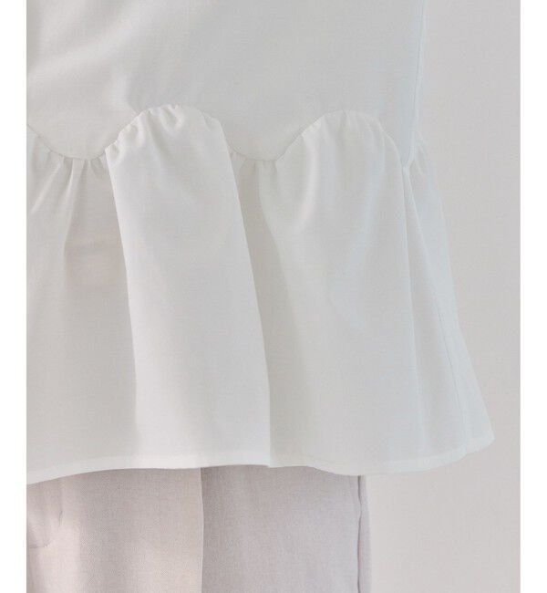 VIS「ウエーブヘムペプラムシャツ」|シャツ・ブラウス|