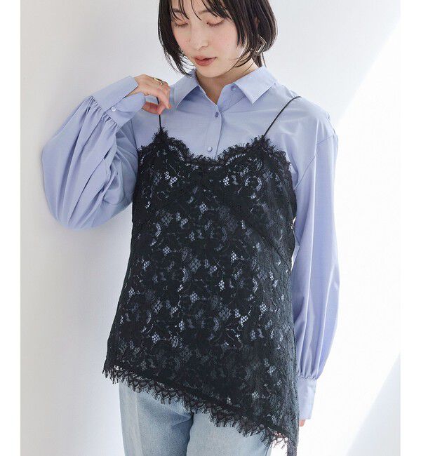 VIS「ウエーブヘムペプラムシャツ」|シャツ・ブラウス|