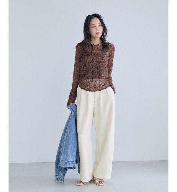 VIS「カットカーブスラックスパンツ」|スラックス|