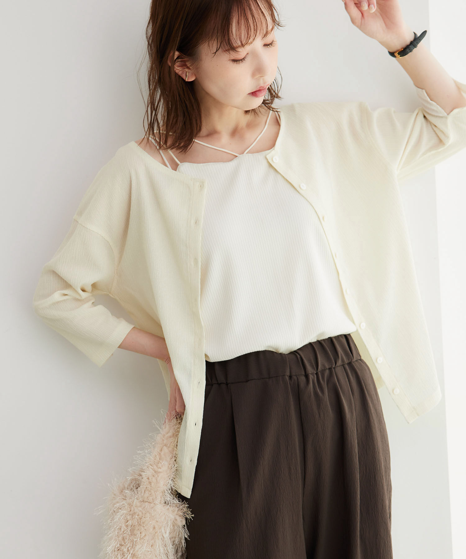 Rope&rsquo;Picnic「2WAY/シアー楊柳カーディガンプルオーバー」|カーディガン|キナリ(16)