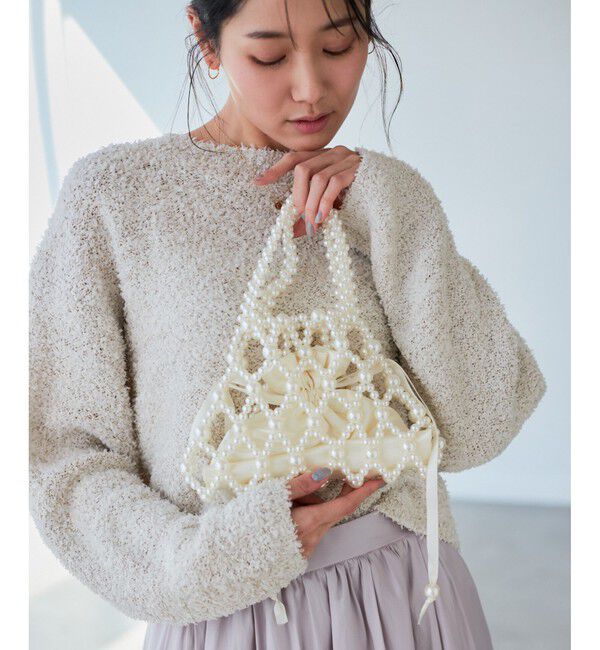 ROPE PICNIC PASSAGE「ポーチ付きビーズハンドバッグ」|ハンドバッグ|