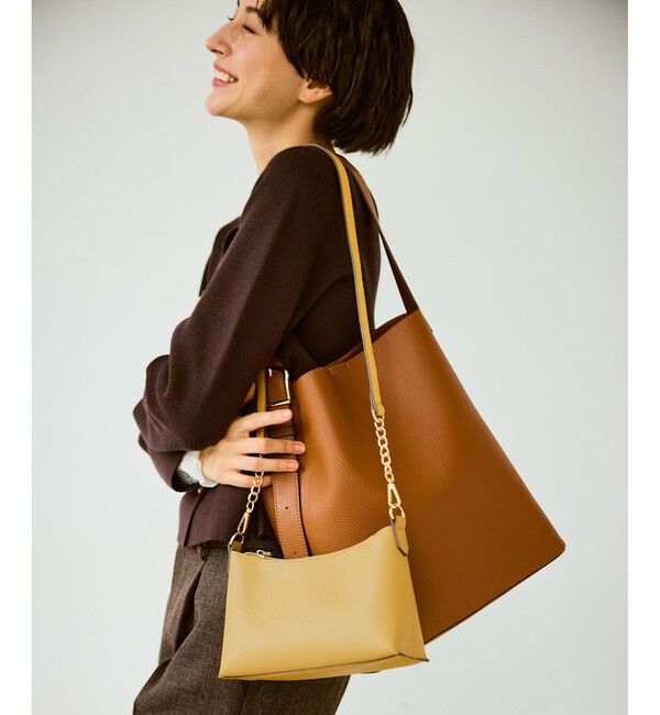 ROPE PICNIC PASSAGE「【A4対応】me fit BAG ワンショルダートート＆ミニショルダーバッグ/2点セット・通勤対応」|ショルダー・メッセンジャー|