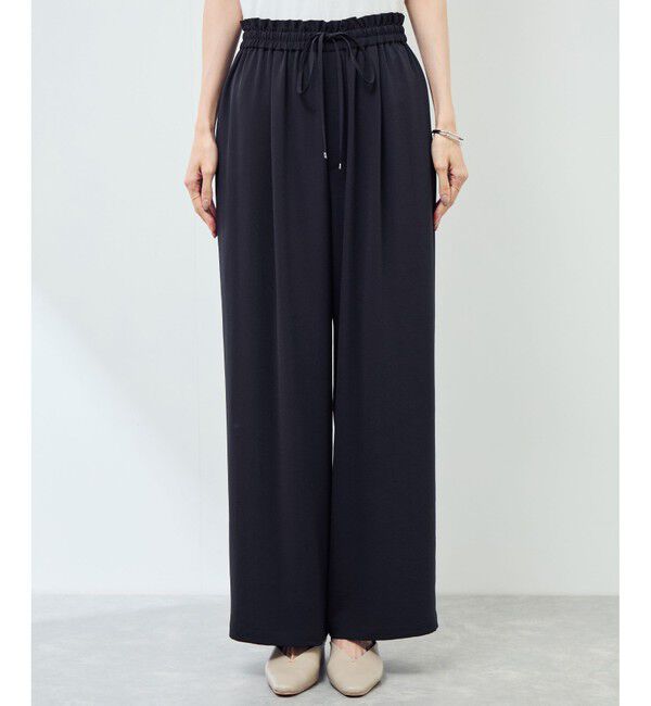 Rope&rsquo;Picnic「ジョガーイージーワイドパンツ/セットアップ対応」|チノ|