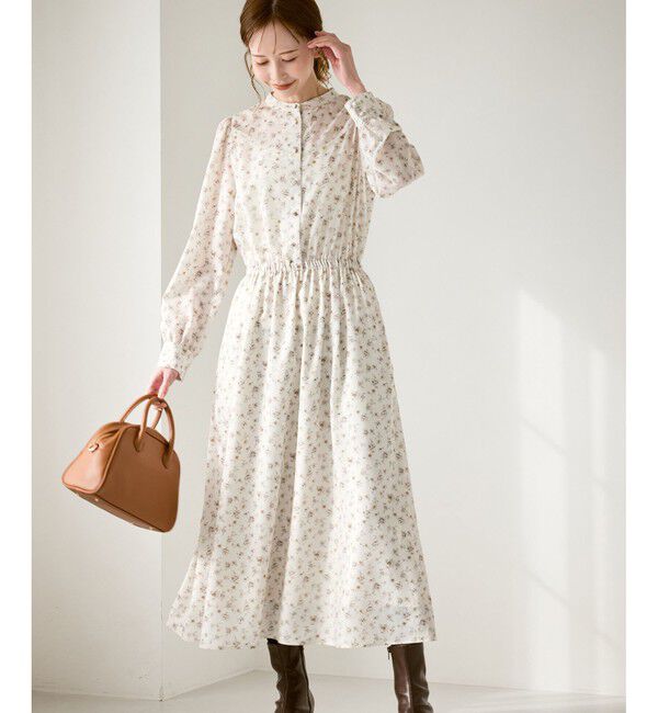 Rope&rsquo;Picnic「小花柄ノスタルジックワンピース」|ワンピース|オフホワイト(15)