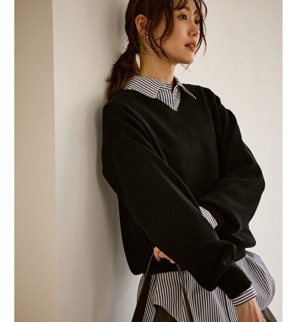 Rope&rsquo;Picnic「マシュマロニットVネックプルオーバー/イージーケア・リンクコーデ」|ニット・セーター|