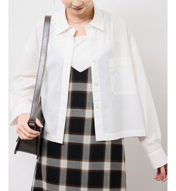 Rope&rsquo;Picnic「ベーシッククロップドシャツ/イージーケア」|シャツ・ブラウス|