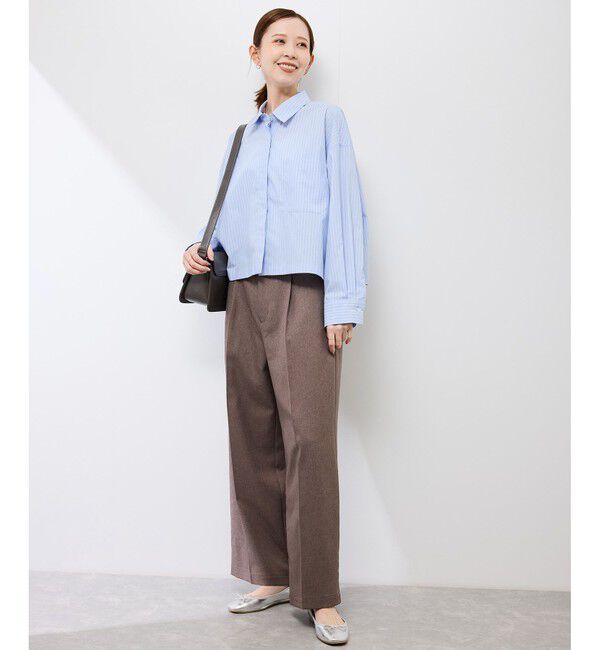 Rope&rsquo;Picnic「ベーシッククロップドシャツ/イージーケア」|シャツ・ブラウス|