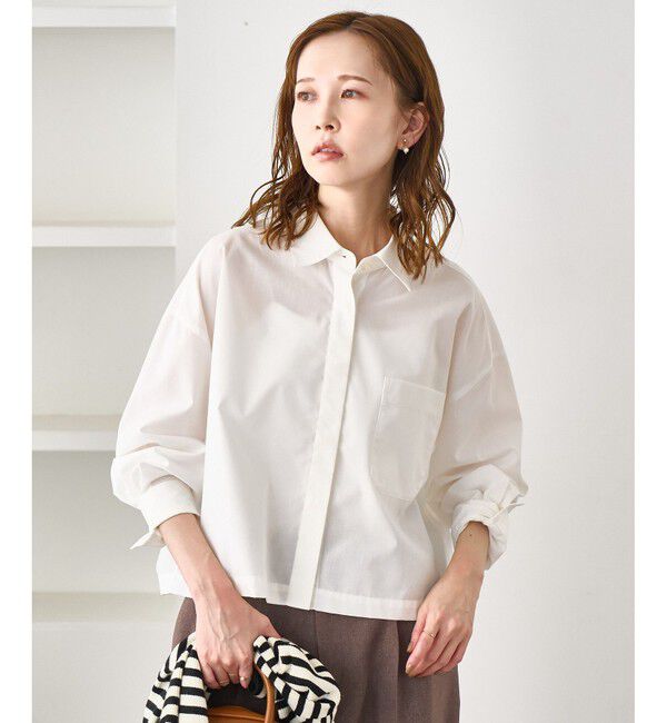 Rope&rsquo;Picnic「ベーシッククロップドシャツ/イージーケア」|シャツ・ブラウス|