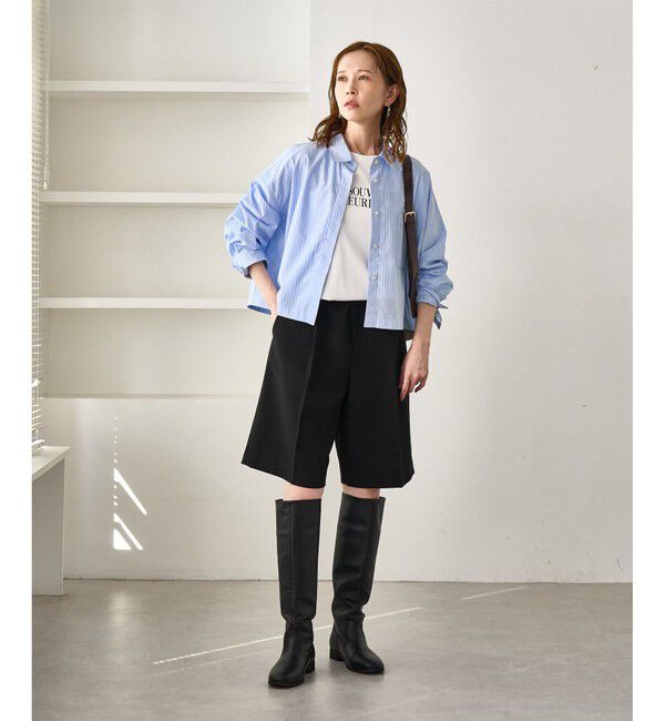 Rope&rsquo;Picnic「ベーシッククロップドシャツ/イージーケア」|シャツ・ブラウス|