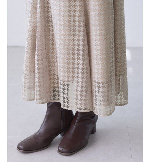 Rope&rsquo;Picnic「千鳥レースマーメイドスカード」|スカート|