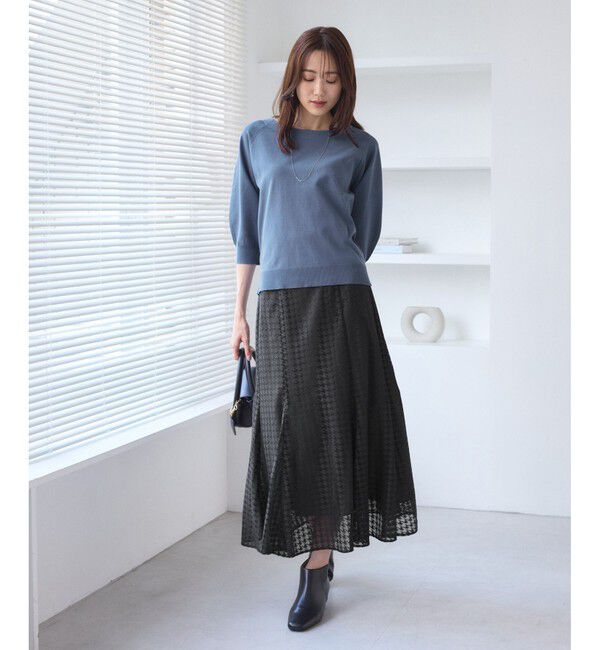 Rope&rsquo;Picnic「千鳥レースマーメイドスカード」|スカート|