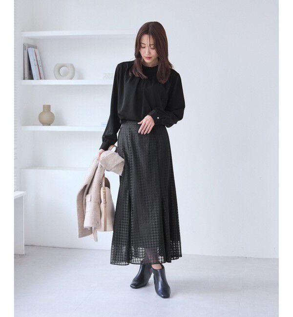 Rope&rsquo;Picnic「千鳥レースマーメイドスカード」|スカート|