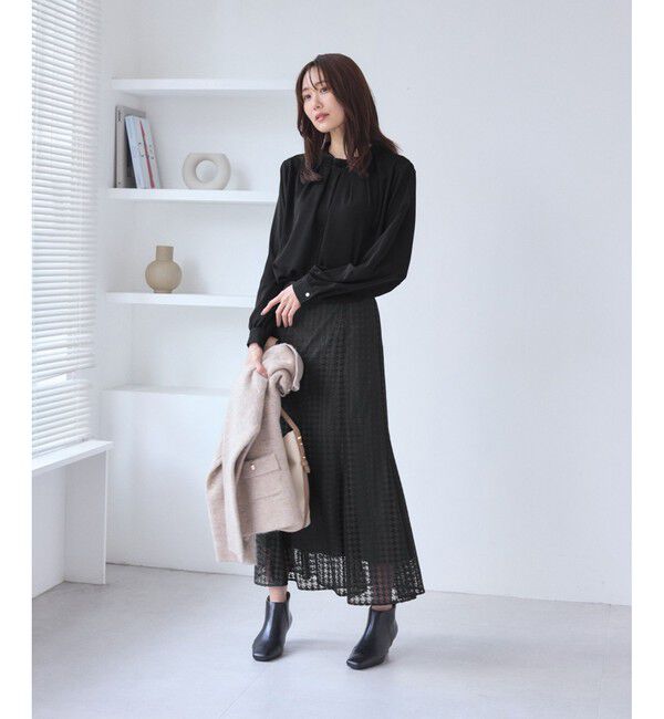 Rope&rsquo;Picnic「千鳥レースマーメイドスカード」|スカート|