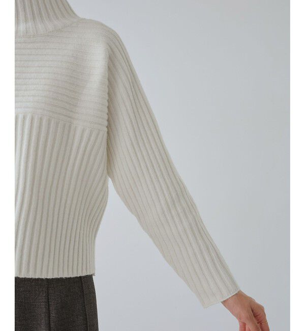 Rope&rsquo;Picnic「もちもちリブ切り替えニットプルオーバー/イージーケア・リンクコーデ」|ニット・セーター|