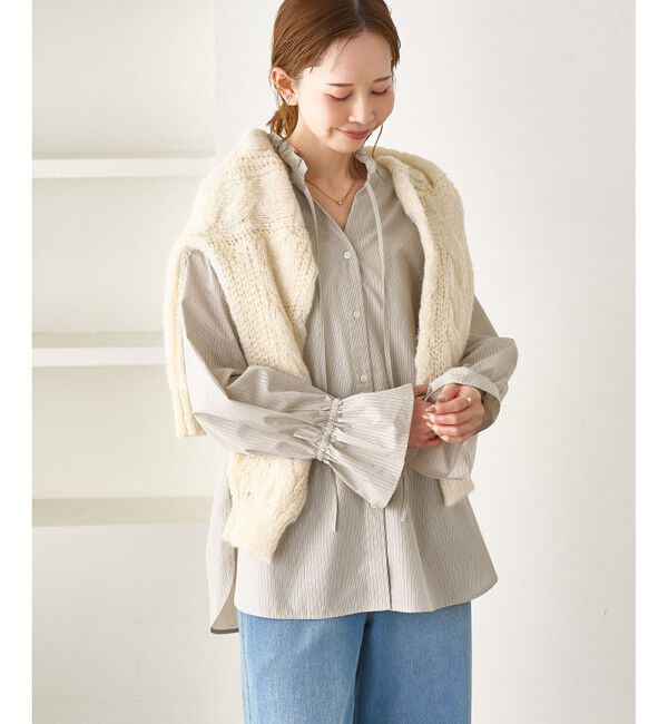 Rope&rsquo;Picnic「フリルレイヤードシャツ」|シャツ・ブラウス|