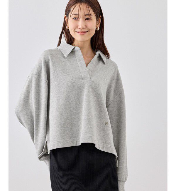 Rope&rsquo;Picnic「スキッパースウェット」|スウェット・ジャージ|ライトグレー(08)