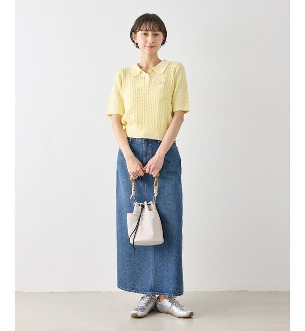 Rope&rsquo;Picnic「【BEVERLY HILLS POLO CLUB別注】ポロカラーケーブルニット/リンクコーデ」|ニット・セーター|