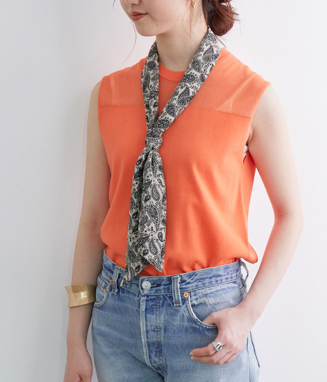 ADAM ET ROPE'「アイススカーフ」|ストール|