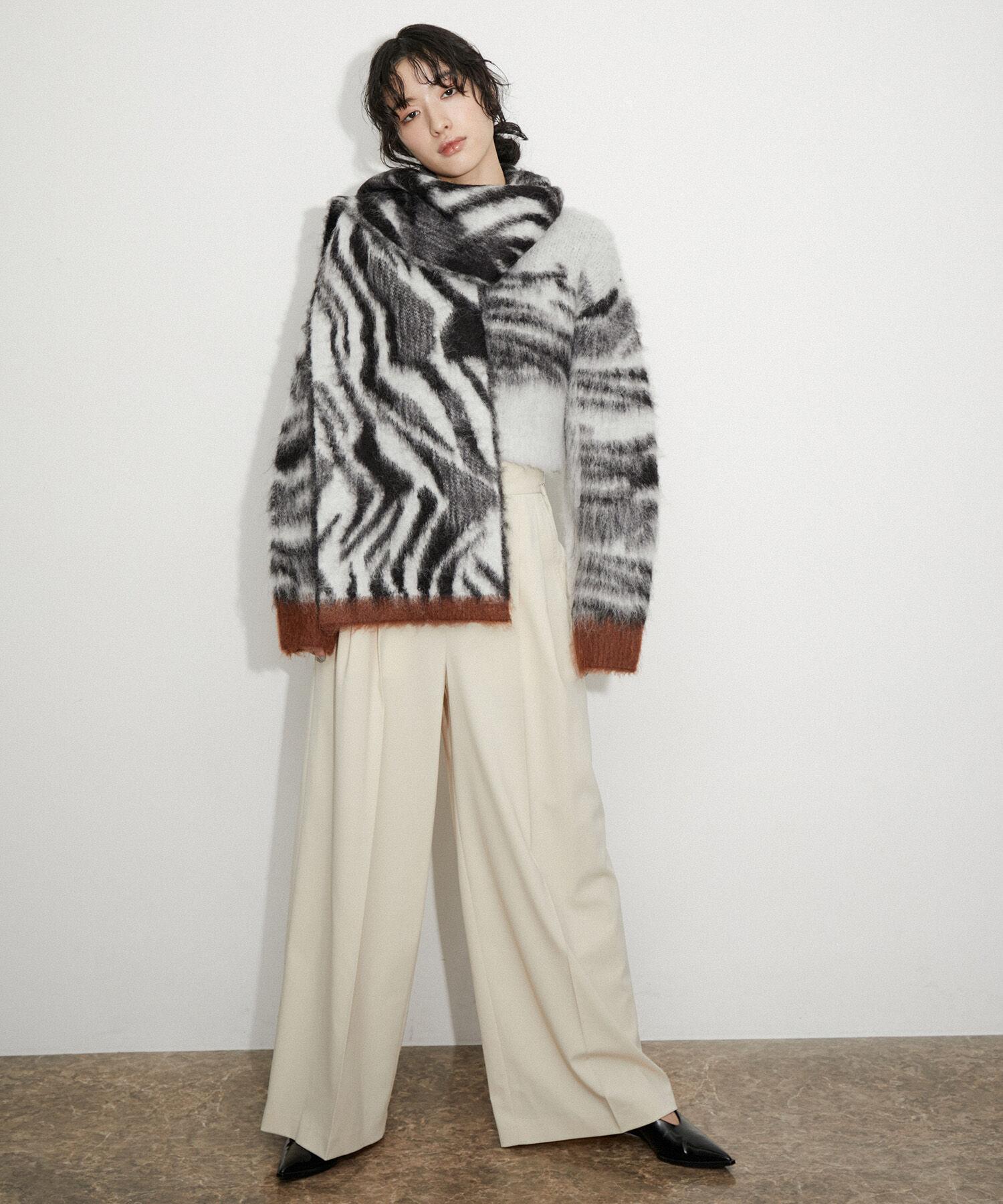 ADAM ET ROPE'「Okapiマフラー」|マフラー|