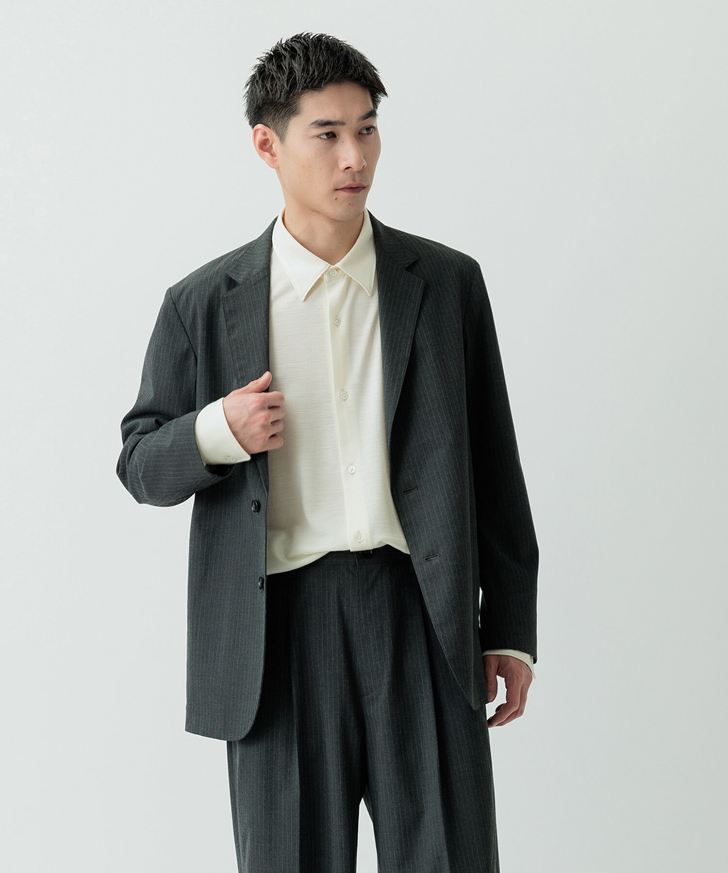 ADAM ET ROPE'「【Chambrer】リラックス テーラード イージー ジャケット / シーズンレス / セットアップ対応」|テーラードジャケット|