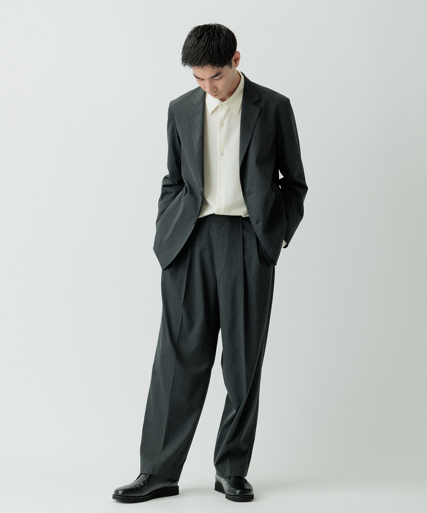 ADAM ET ROPE'「【Chambrer】リラックス テーラード イージー ジャケット / シーズンレス / セットアップ対応」|テーラードジャケット|