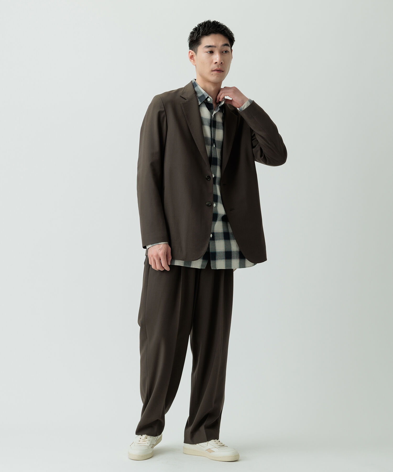 ADAM ET ROPE'「【Chambrer】リラックス テーラード イージー ジャケット / シーズンレス / セットアップ対応」|テーラードジャケット|