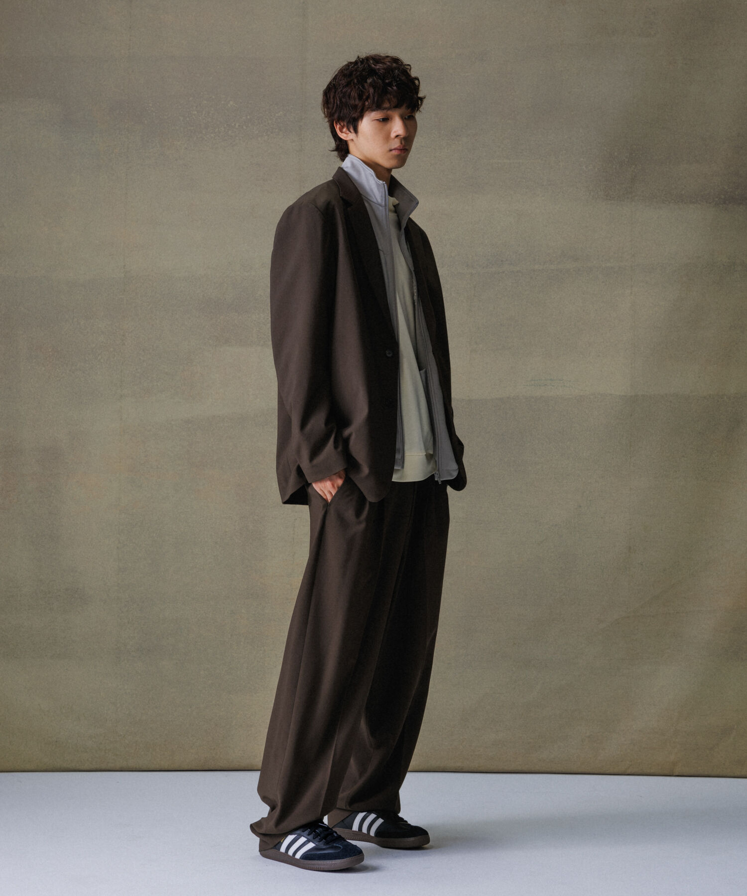 ADAM ET ROPE'「【Chambrer】リラックス テーラード イージー ジャケット / シーズンレス / セットアップ対応」|テーラードジャケット|