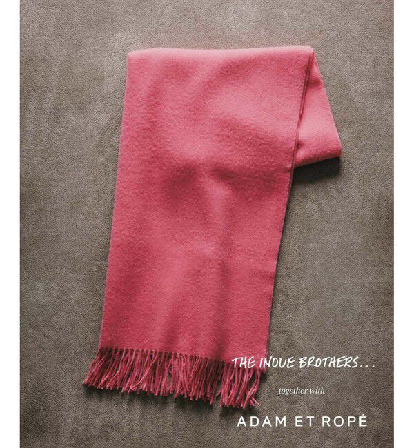 ADAM ET ROPE'「INOUE EX BRUSHED SCARF」|マフラー|ピンク