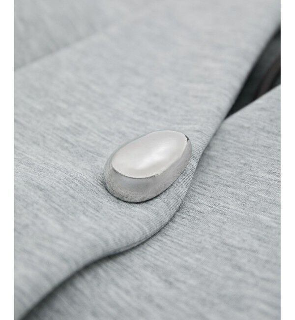 ADAM ET ROPE'「【洗える】エッグブローチ付きペプラムカーディガン」|カーディガン|