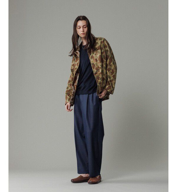 ADAM ET ROPE'「NIKKE ワイド イージー スラックスデニム / ADAM ET ROPE' JEANS -GRID-」|デニム|