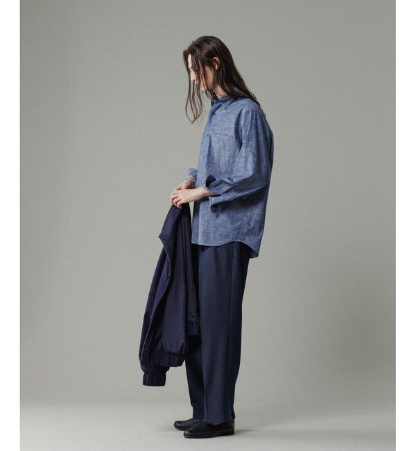 ADAM ET ROPE'「NIKKE ワイド イージー スラックスデニム / ADAM ET ROPE' JEANS -GRID-」|デニム|