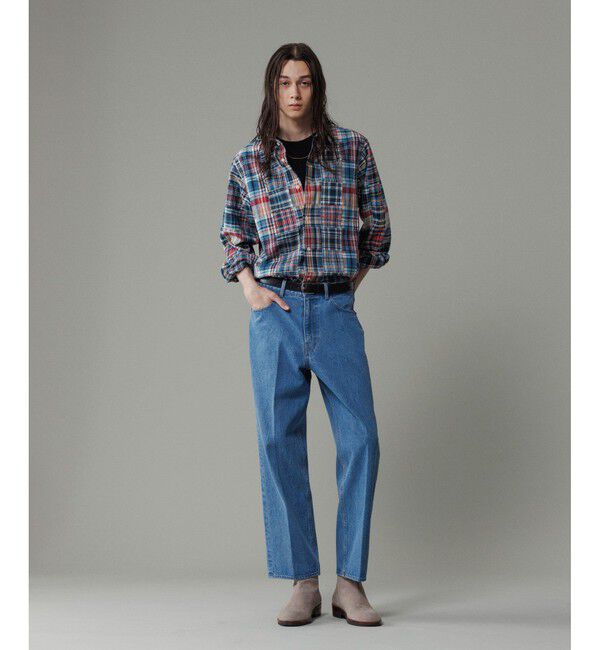 ADAM ET ROPE'「ブリーチ ストレート スラックスデニム / ADAM ET ROPE' JEANS -IMAG-」|デニム|