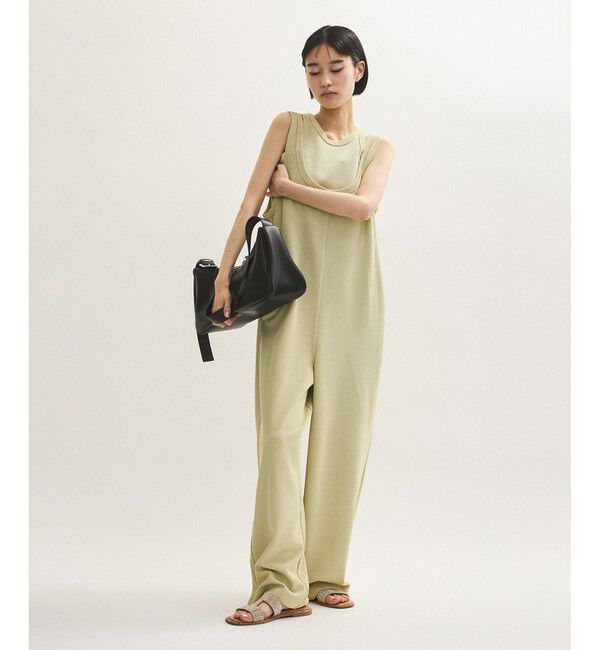 ADAM ET ROPE'「【サステナブル】Wフェイスジャージーセットロンパース」|オールインワン|