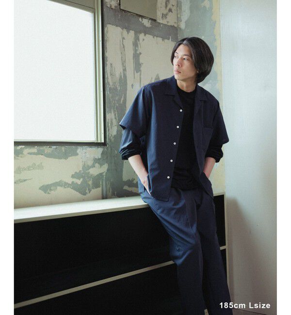 ADAM ET ROPE'「接触冷感【RIRANCHA】セットアップ / オープンカラーシャツ & スラックス」|スーツ|