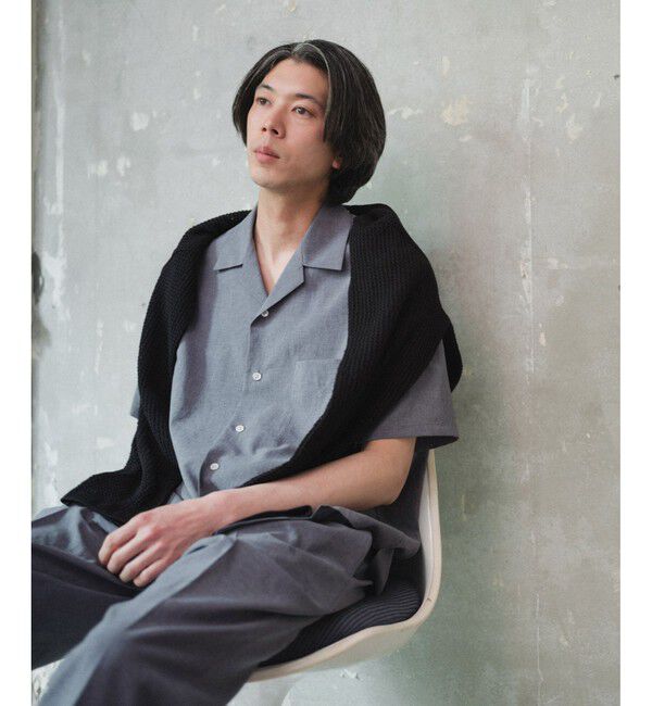 ADAM ET ROPE'「接触冷感【RIRANCHA】セットアップ / オープンカラーシャツ & スラックス」|スーツ|